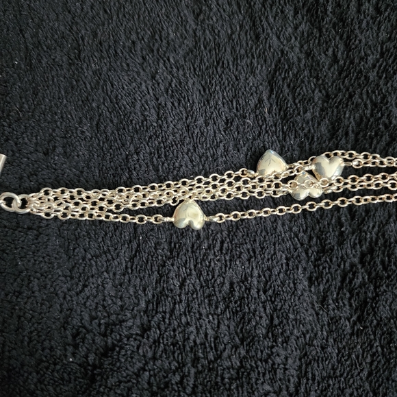 Tiffany&Co. Sterling Silver Multi Strand Puffed Heart bracelet - Picture 5 of 15